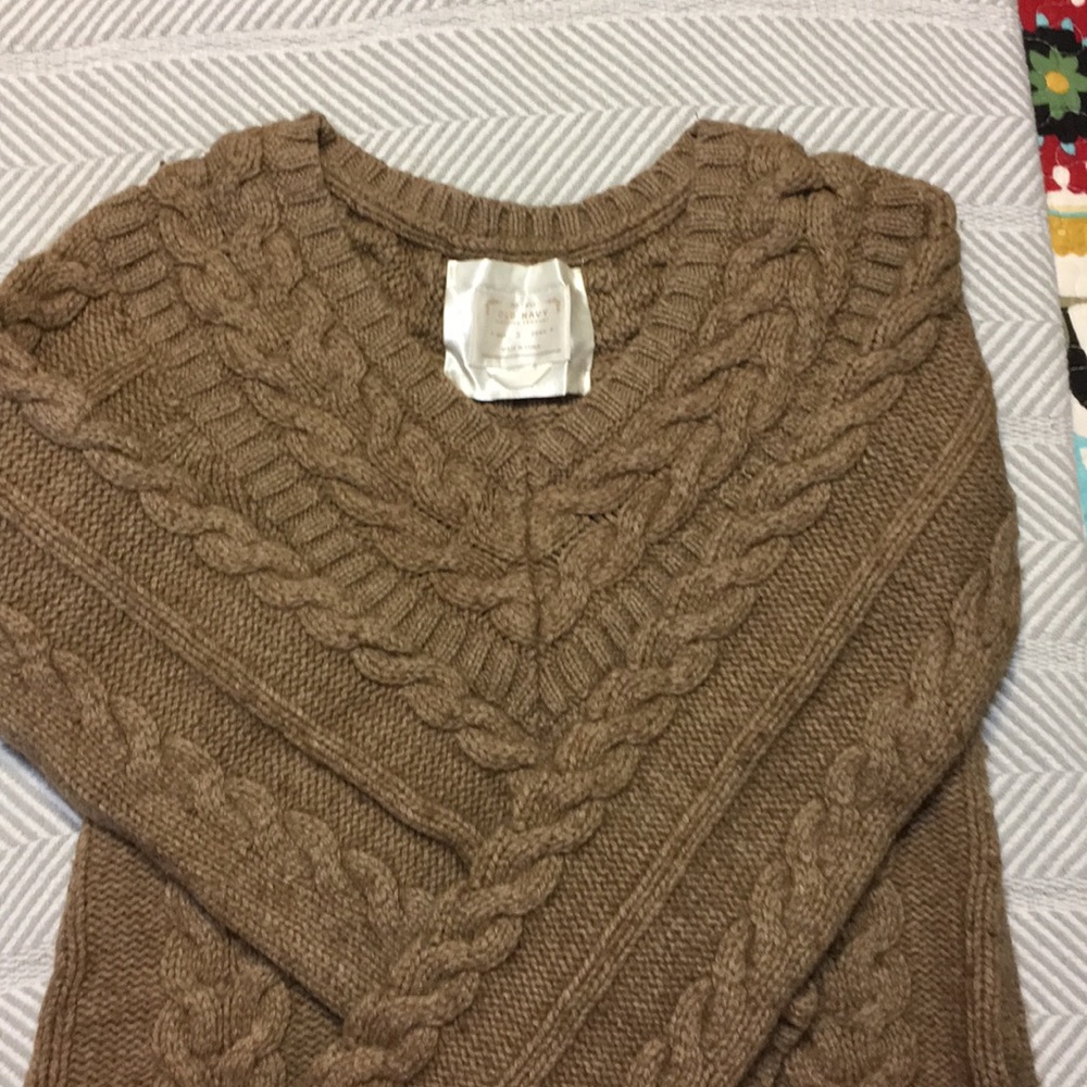 Cord Tan Sweater (Old Navy)